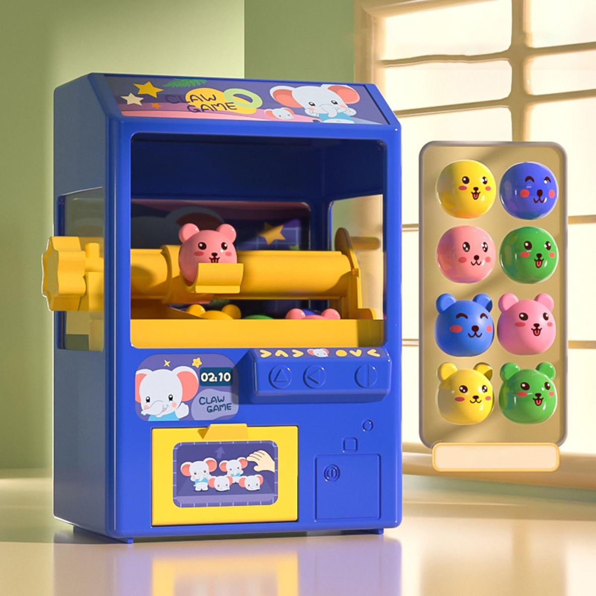 Mini Candy Machine Educational Claw Toy Grabber Blue