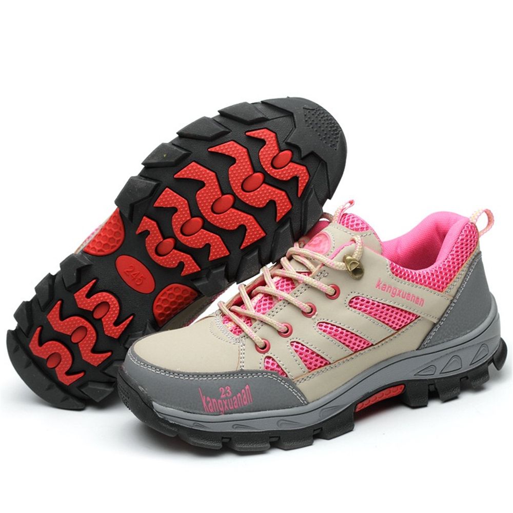 Women Safety Work Shoes Steel Toe Breathable Safety Boots