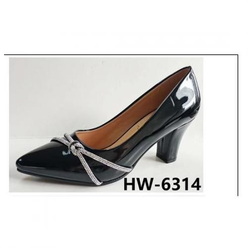 Corporate Ladies Low Heel Office Court Shoe-black