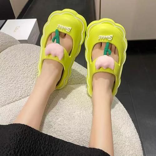 Crocs Slippers For Women Casual Thick Bottom Hollow Breathable Fashion