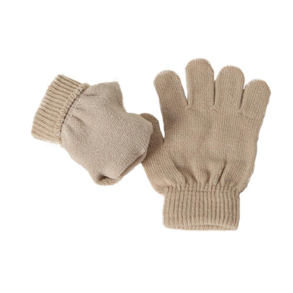 Hat Scarf Gloves Set Knitted Warm Hat Mittens Neck Warmer for Boys Girls