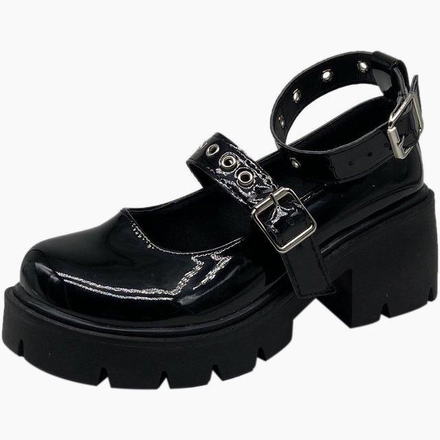 Oxford women's solid leather shoes