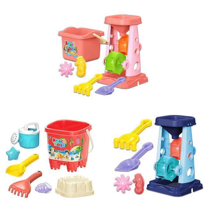 Sand And Water Durable Bea H Toy Set Parent- Hild Intera Tive Edu Ational Toy-random-6pcs