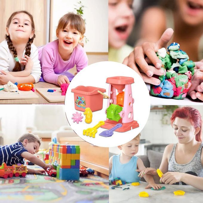 Sand And Water Durable Bea H Toy Set Parent- Hild Intera Tive Edu Ational Toy-random-6pcs