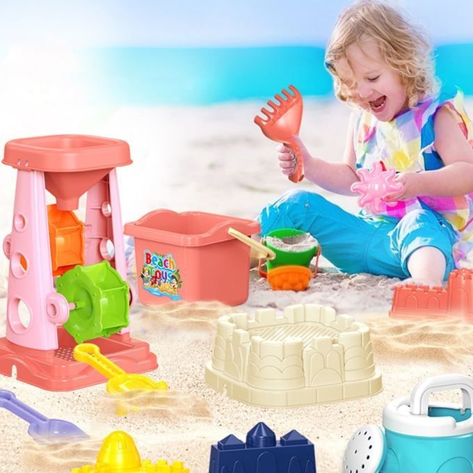 Sand And Water Durable Bea H Toy Set Parent- Hild Intera Tive Edu Ational Toy-random-6pcs