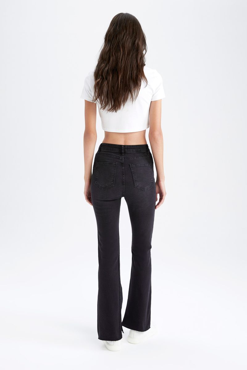 Woman Young Denim Trousers - Black