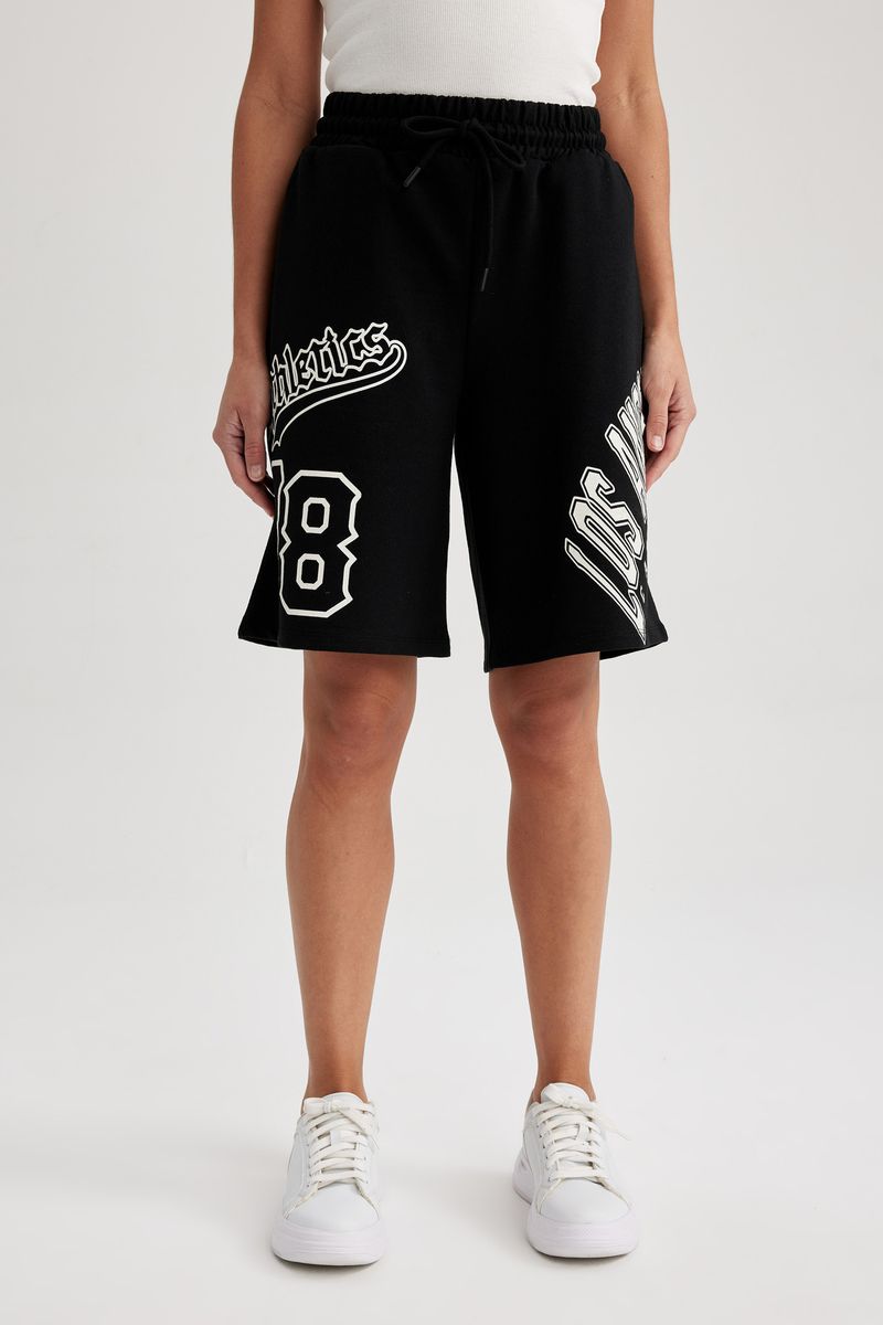 Woman Young Knitted Short - Black