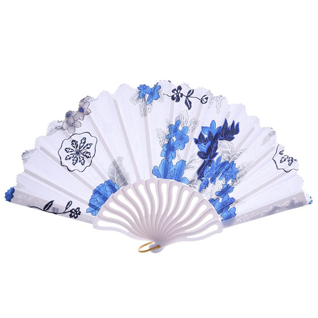 Wedding Chinese Dance Lace C523 Fan Held 1pc Party Best Hand Style Folding Silk Flower