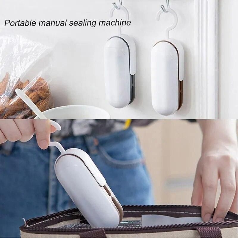 Portable Heat Sealer Plastic Package Bag Mini Sealing Machine Handy Sticker And Seals For Food Snack Kitchen Accessories