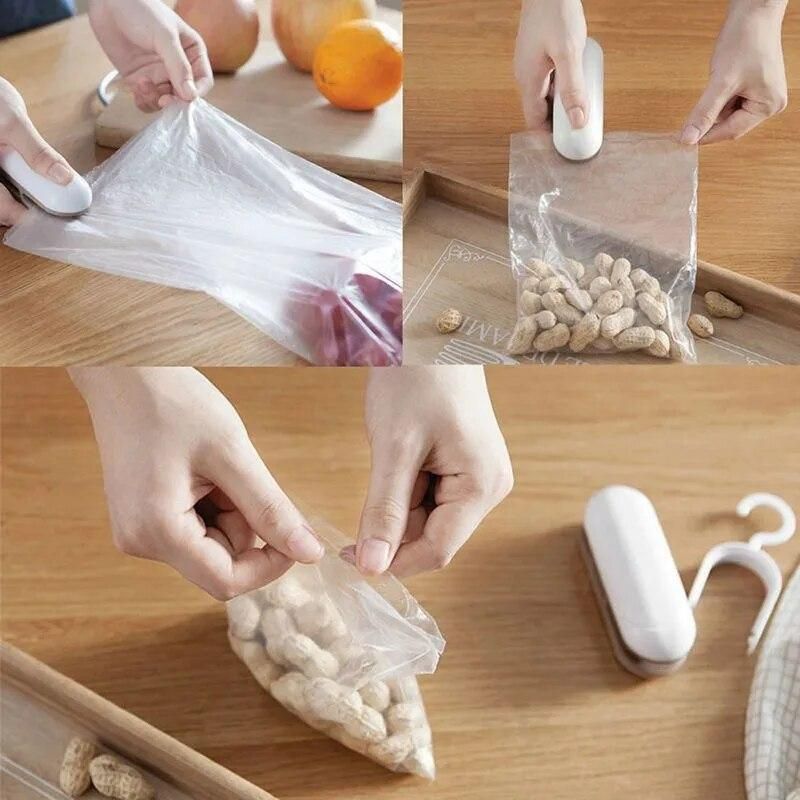Portable Heat Sealer Plastic Package Bag Mini Sealing Machine Handy Sticker And Seals For Food Snack Kitchen Accessories