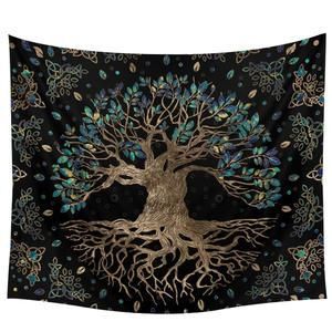 180x230CM  Tapestry Wall Hanging Psychedelic Wall Carpet  Wishing Tree Tapestries Home Decor