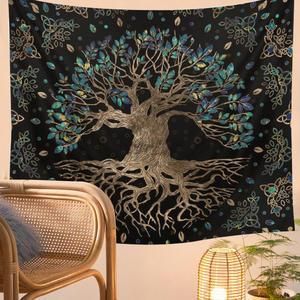 180x230CM  Tapestry Wall Hanging Psychedelic Wall Carpet  Wishing Tree Tapestries Home Decor