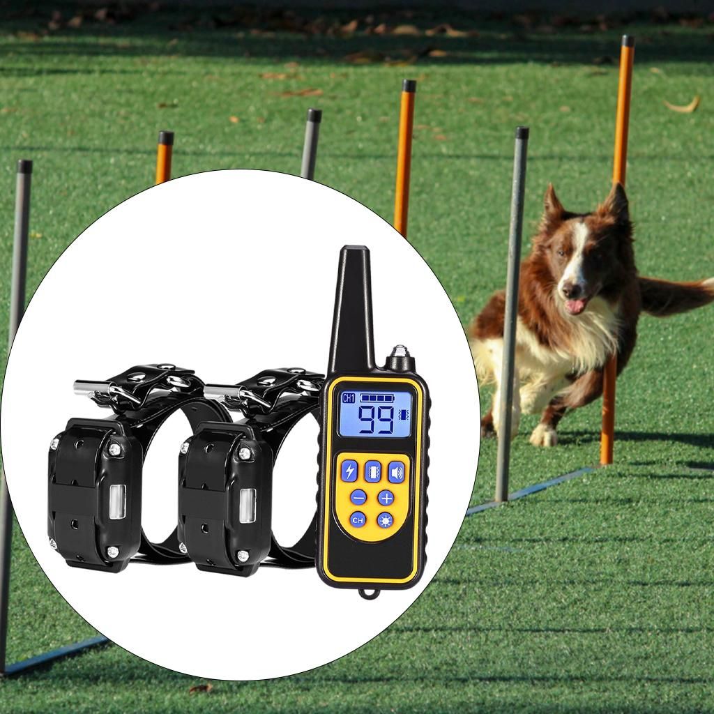 Dog Training  Remote Control 2pcs Black