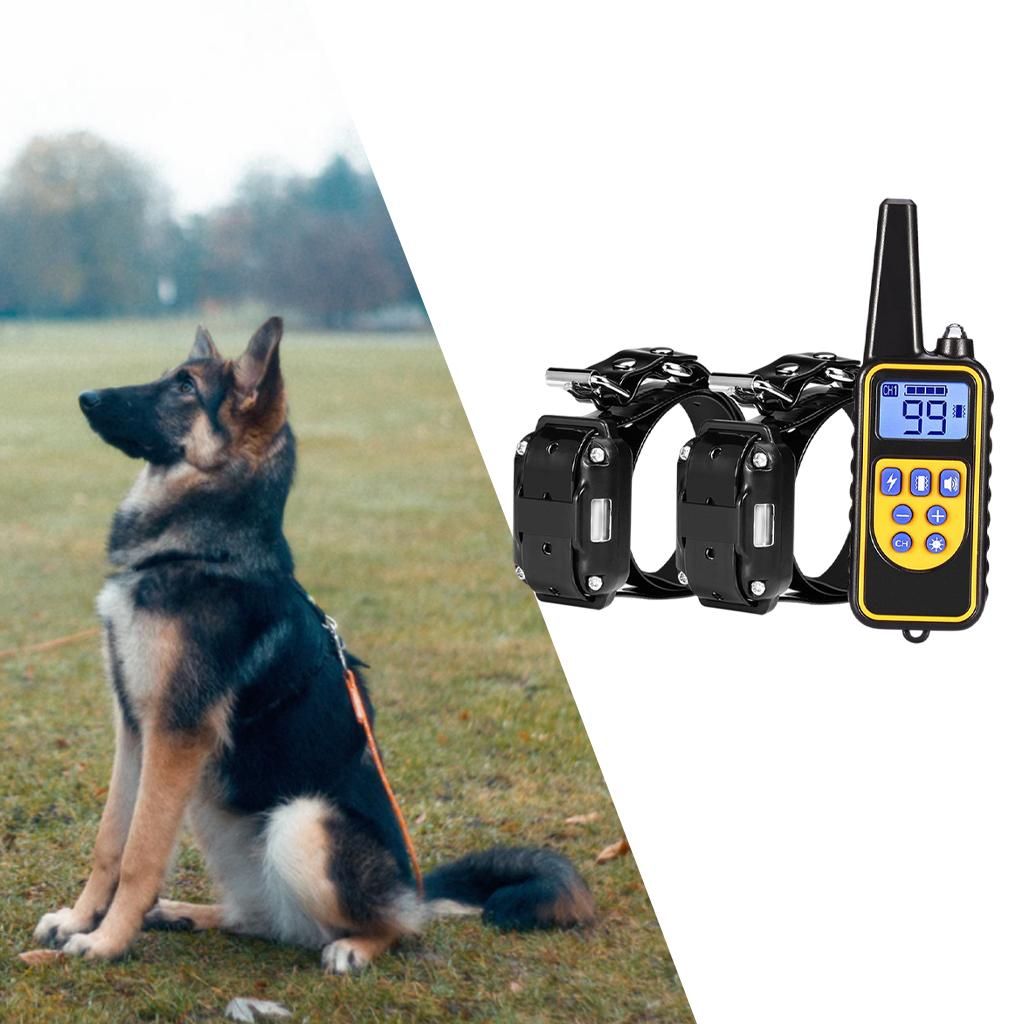 Dog Training  Remote Control 2pcs Black