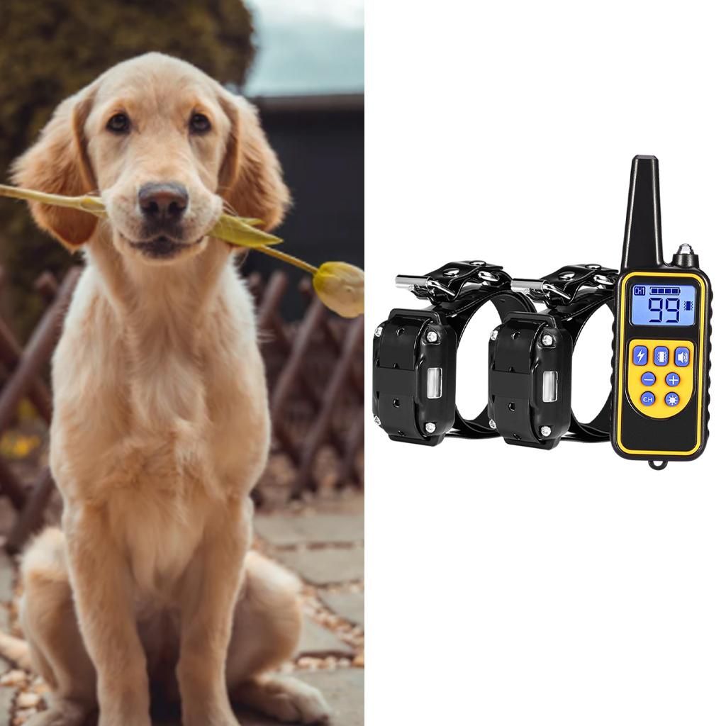 Dog Training  Remote Control 2pcs Black