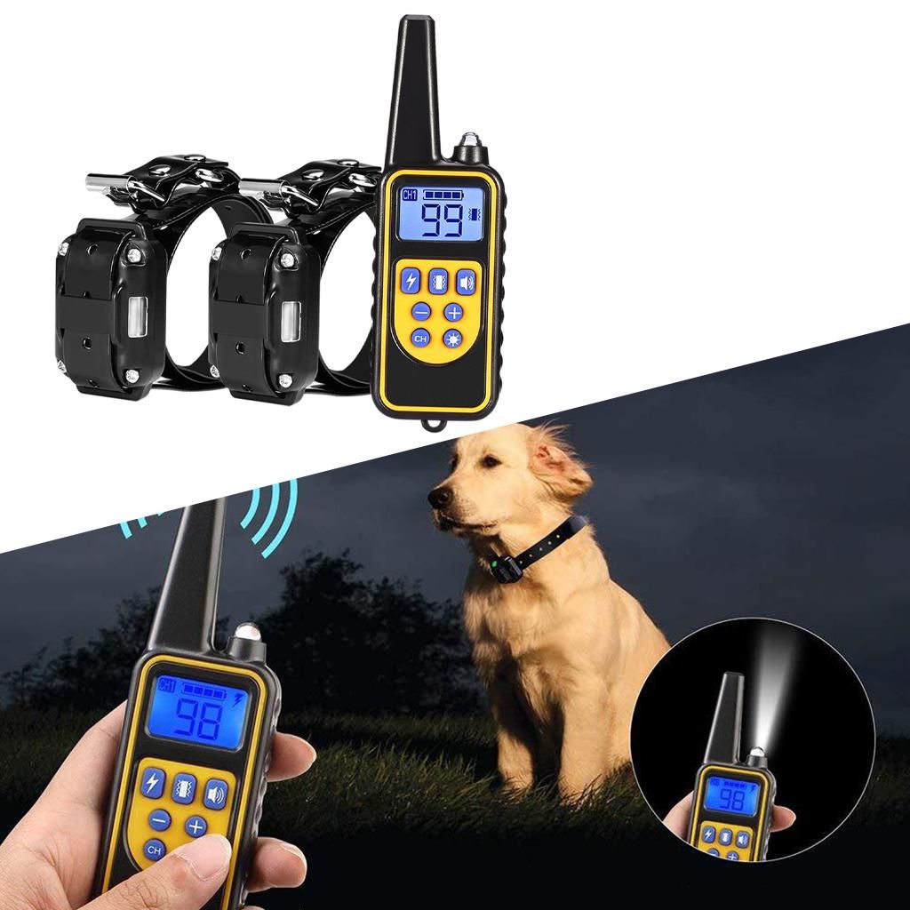 Dog Training  Remote Control 2pcs Black