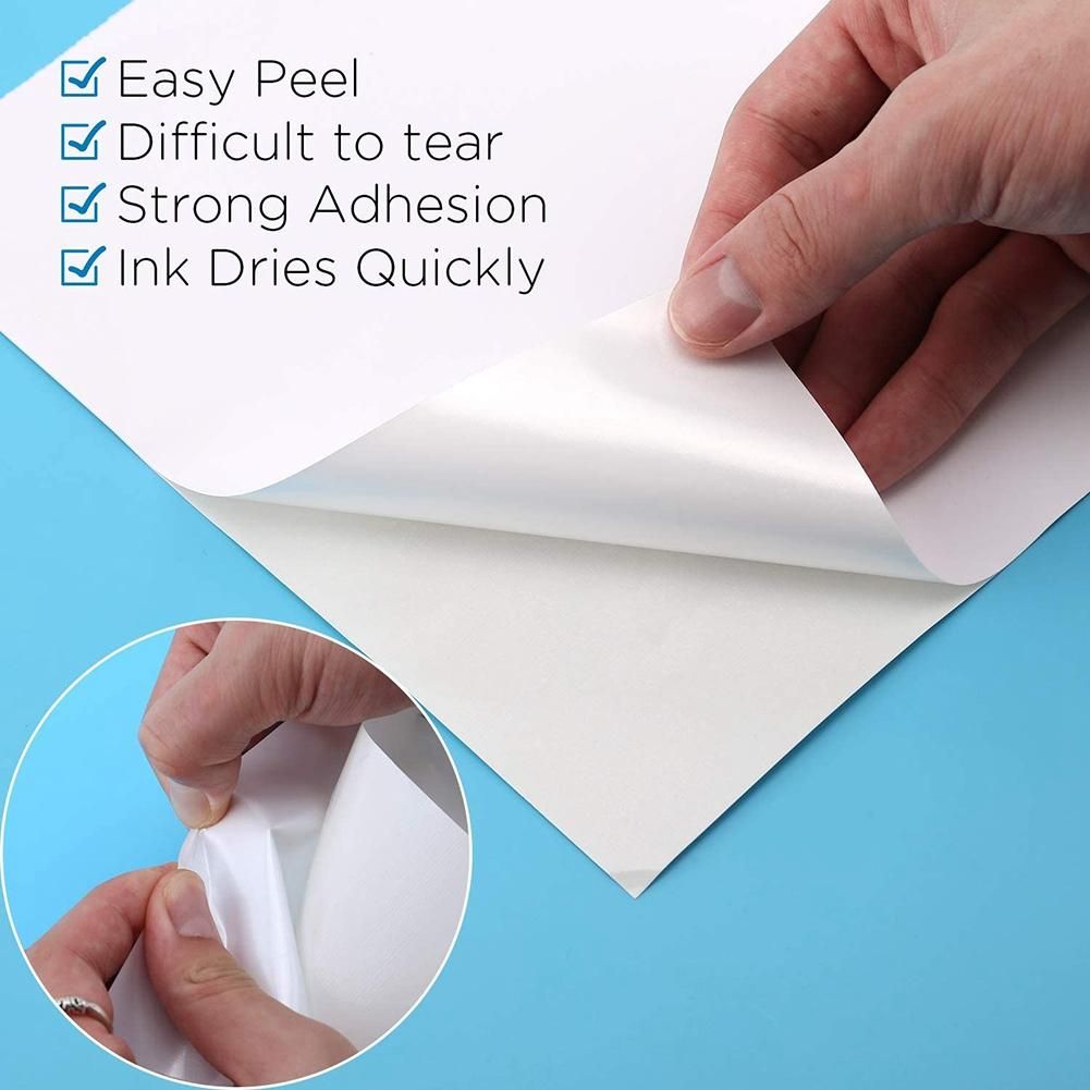 25 Sheets Printable Vinyl Sticker Paper Self-Adhesive