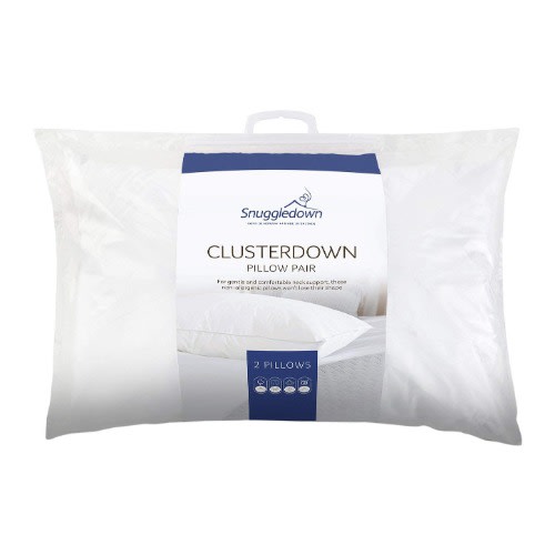 Snuggledown Cluster Down Gentle Neck Support Pillows - Pack Of 4