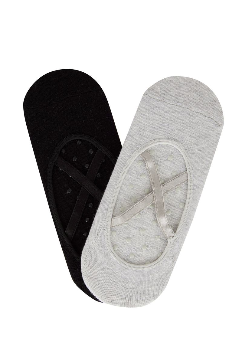 Woman Pilates Socks 2 Low Cut Socks-Karma
