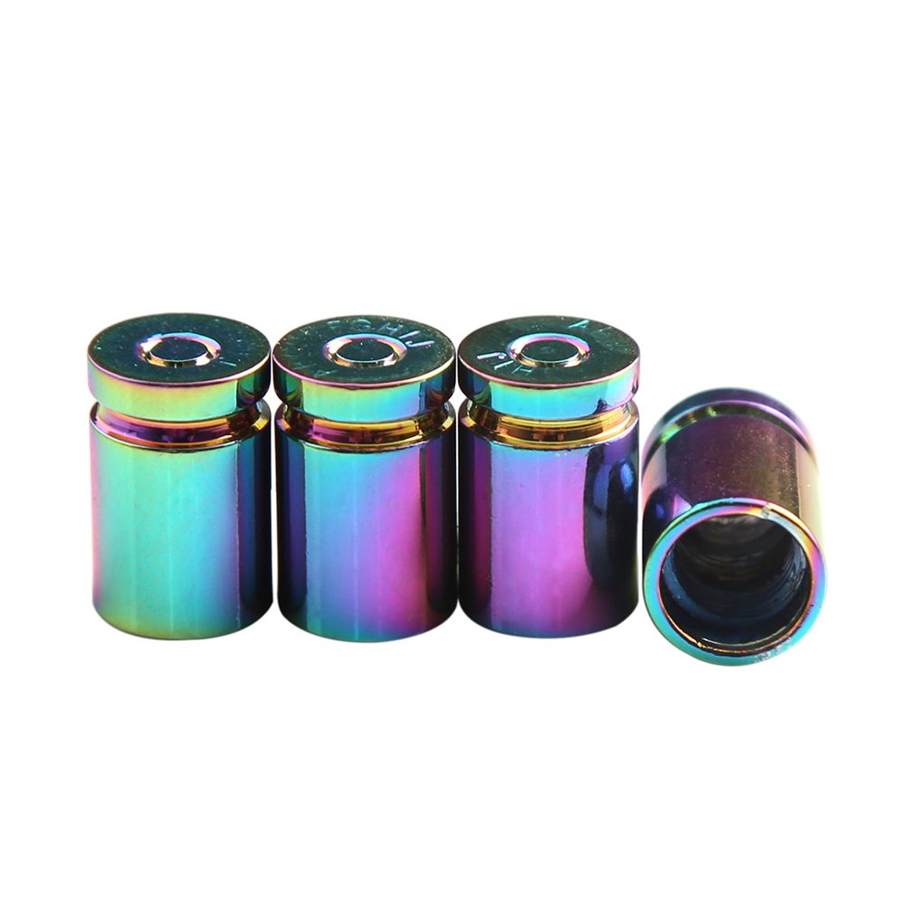 4Pcs Tire Valve Stem Cover Caps Aluminum Car Wheel Air