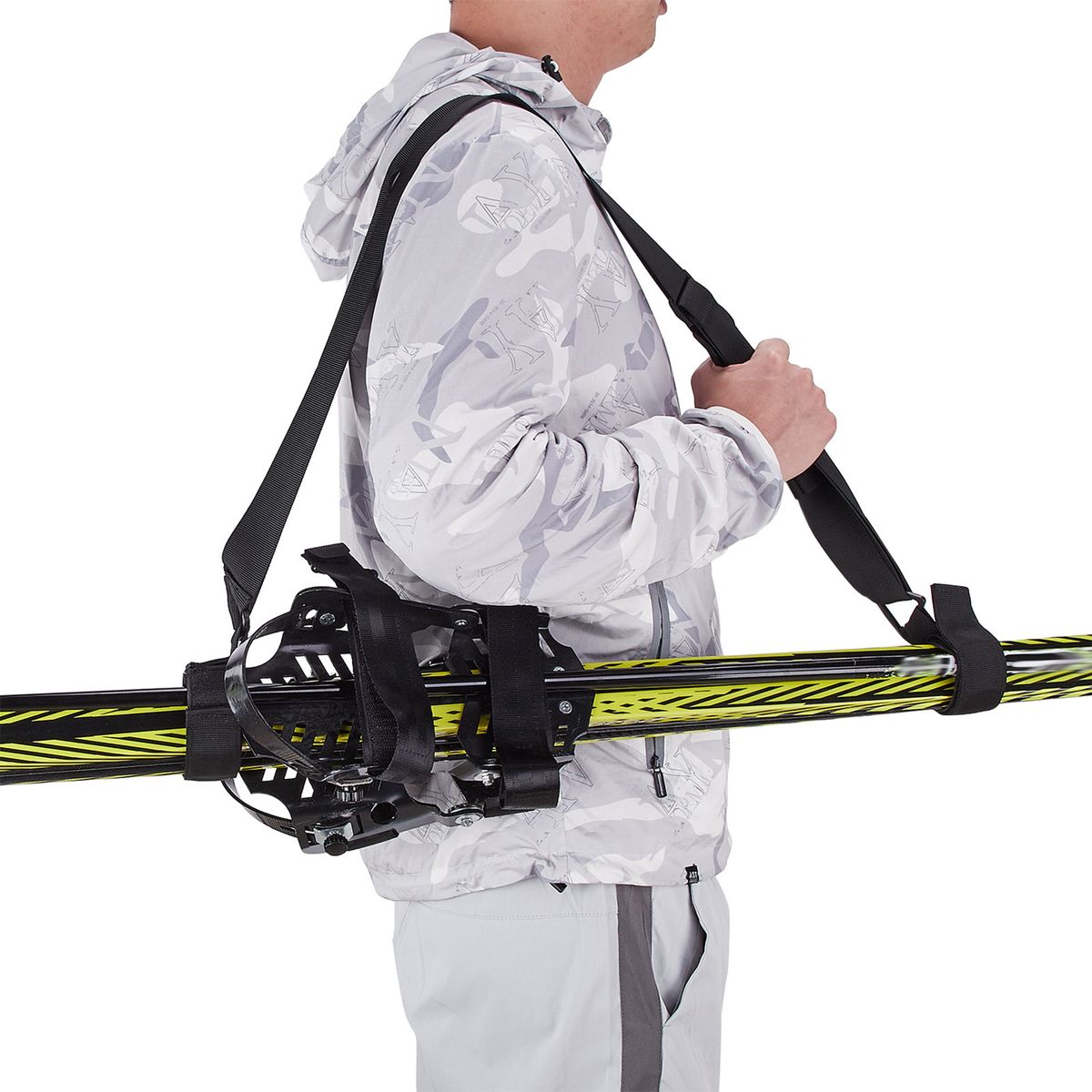Ski And Poles Backpack Carrier Straps Adjustable Ski