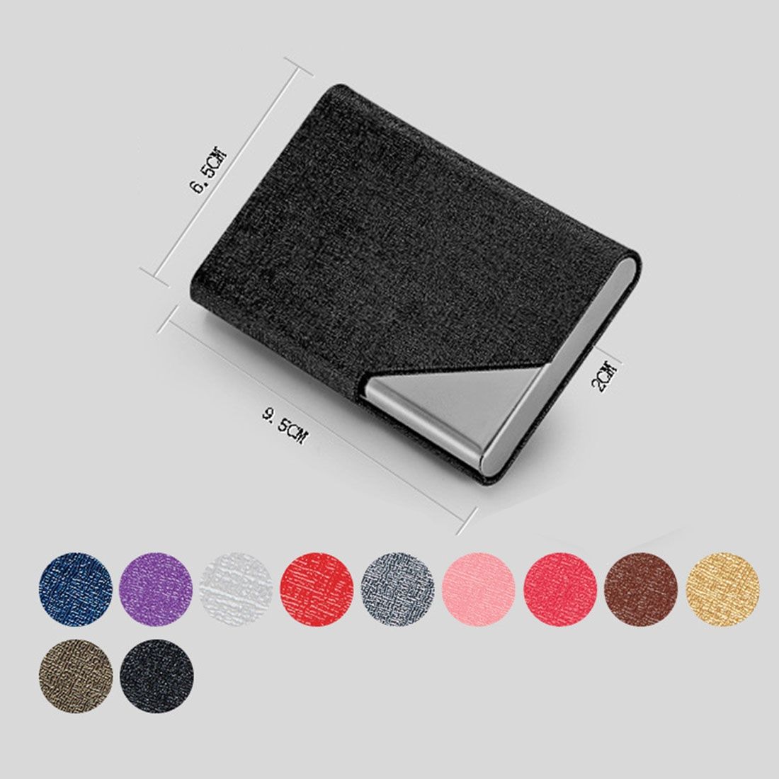 2 PCS Oracle Bone Texture Business Card Holder Wallet Credit Card ID Case Holder,