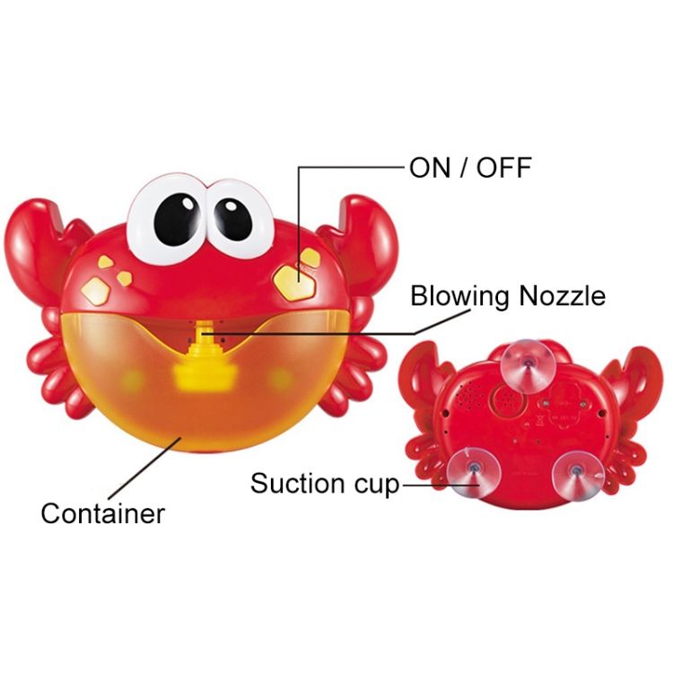 Bubble Crab Baby Bath Toy With 12 Songs