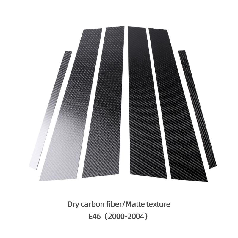 Carbon Fiber For BMW F30 F20 G20 E90 F10 E60 G30 E46 E61 X5 E70 X1 X3 Car Body B C Pillars Post Cover Trim Decoration Stickers