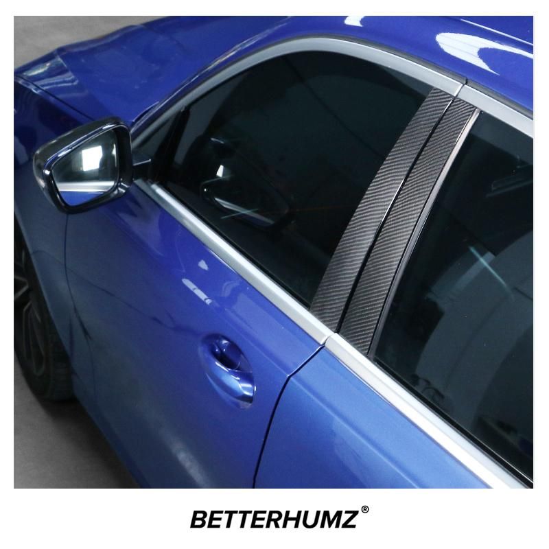 Carbon Fiber For BMW F30 F20 G20 E90 F10 E60 G30 E46 E61 X5 E70 X1 X3 Car Body B C Pillars Post Cover Trim Decoration Stickers