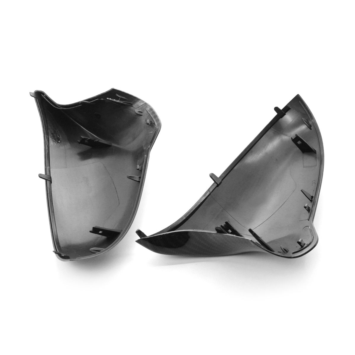 Add On Dry Carbon Fiber Mirror Cover Cap Replacement For BMW