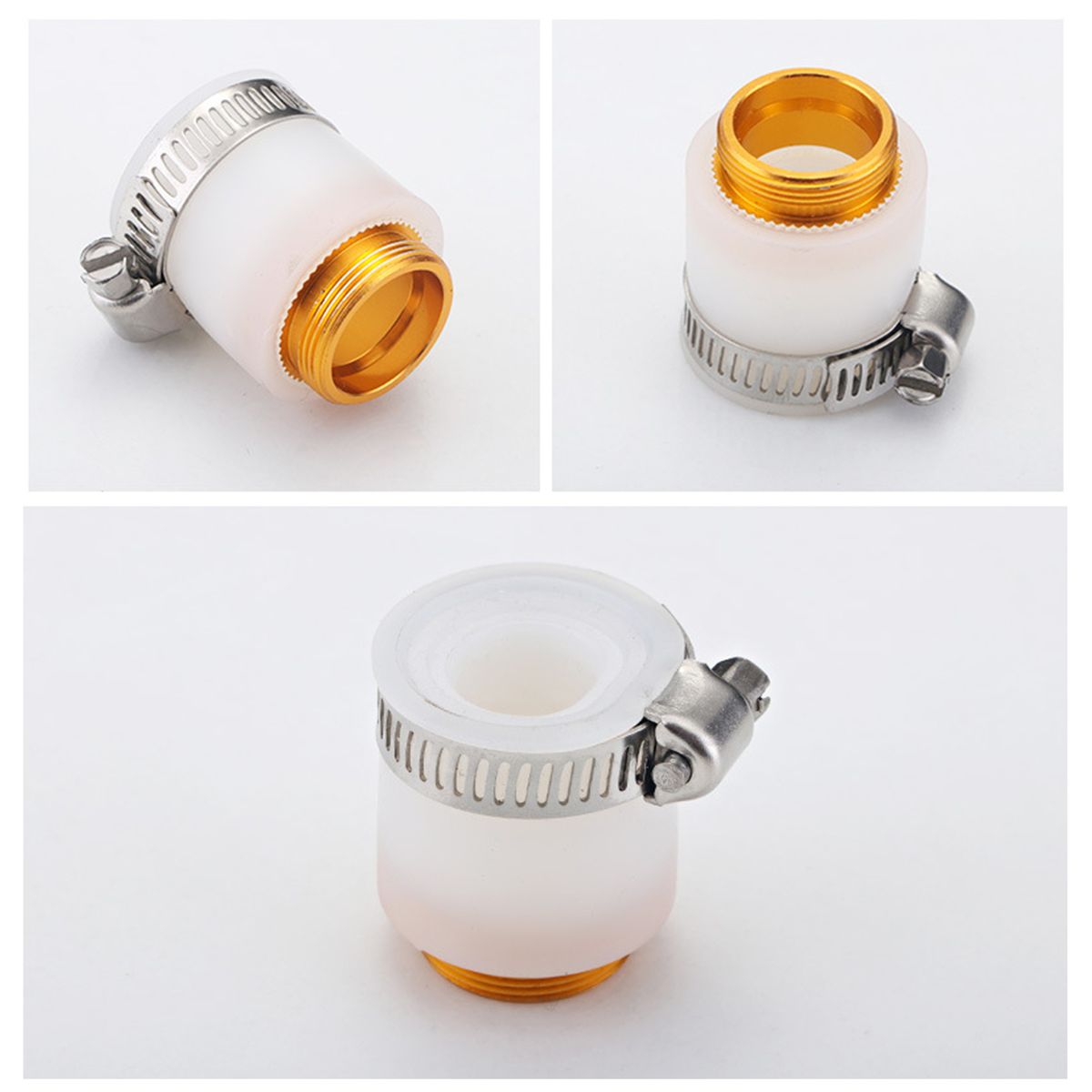 5PCS Faucet Adapter Kit Aerator Adapter Set Rubber Adapter