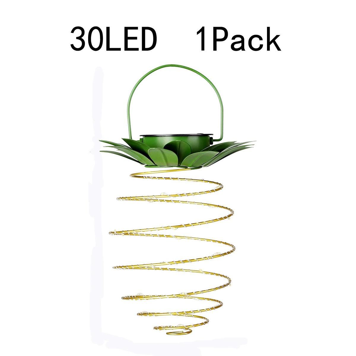 LED Solar Garden Lights Pineapple Fairy String Hanging Lantern Outdoor Waterproof Solar Lamp for Festival Home Garden Decoration