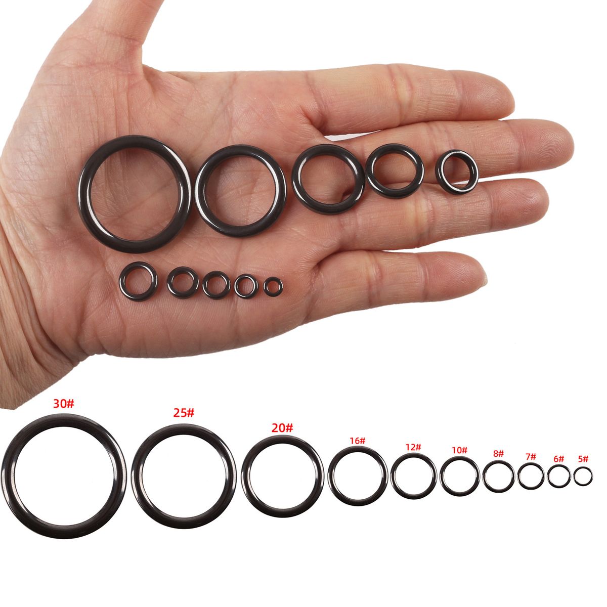 Fishing Rod Guide Repair Kit 40pcs Ceramic Guide Rings