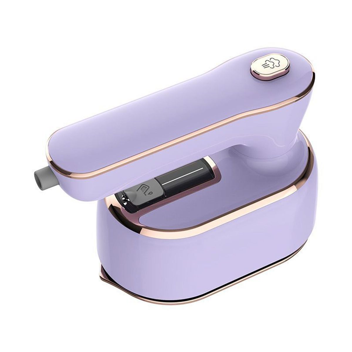 Steamer Portable Travel Steamer Iron Rotatable Handle Indicator Light Purple