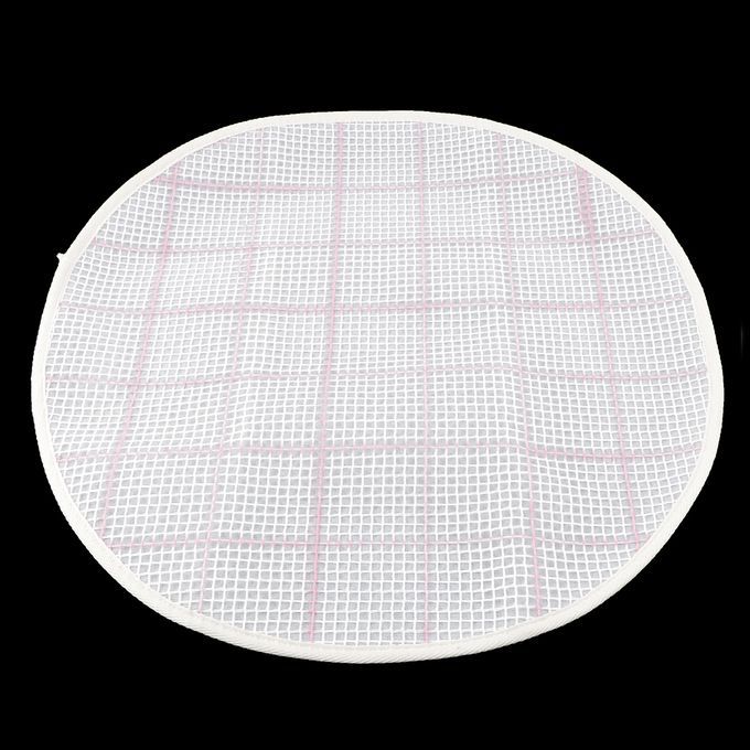 2x Round Latch Hook Rug Canvas Rug Hooking Mesh Canvas Carpet Craft