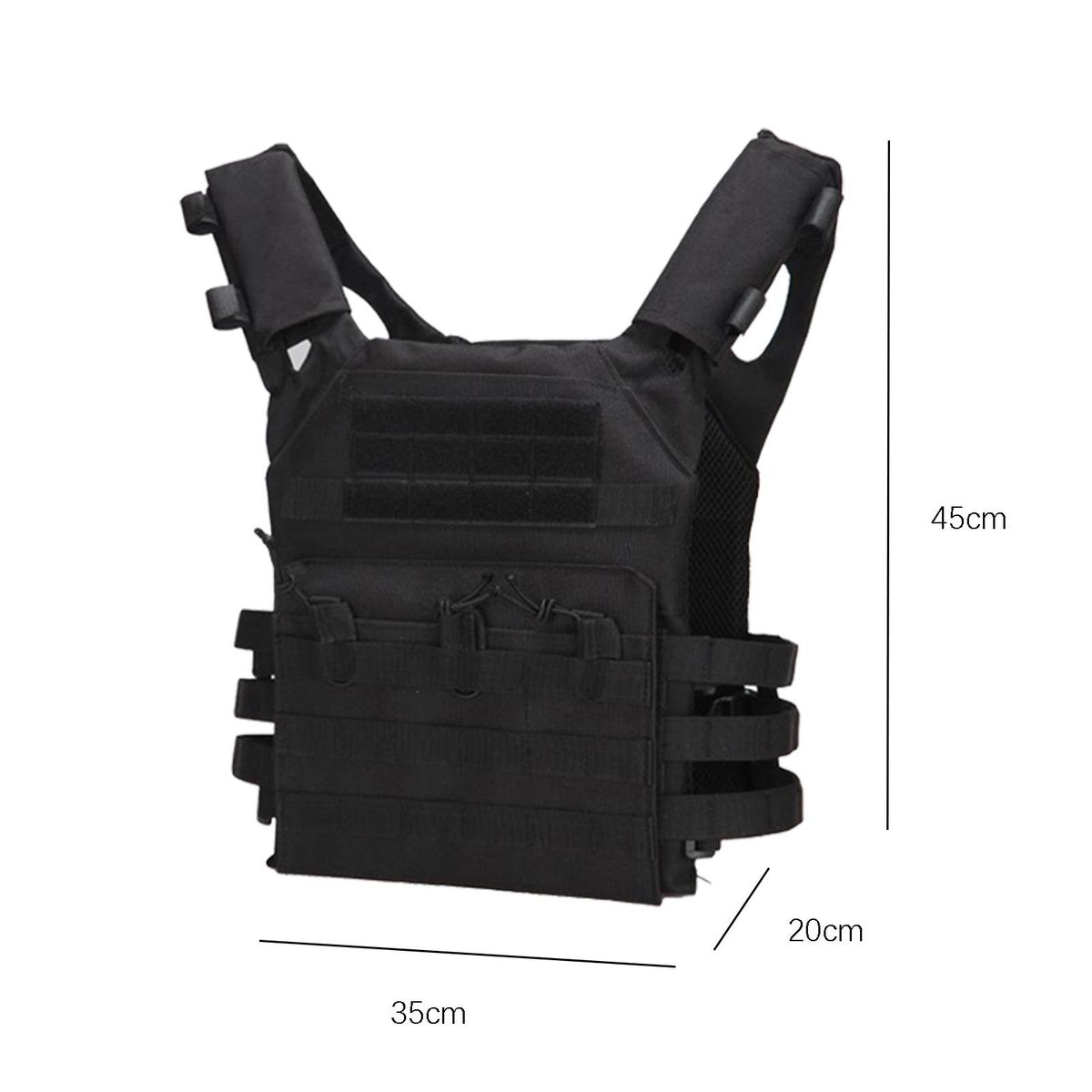 Mens Gaming Vest  Vest Multiple Pouches  Training Black