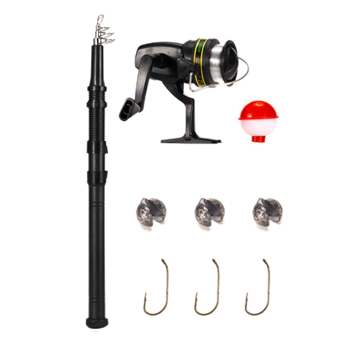 Telescopic Reel And Fishing Rod Combo And Line Sea For