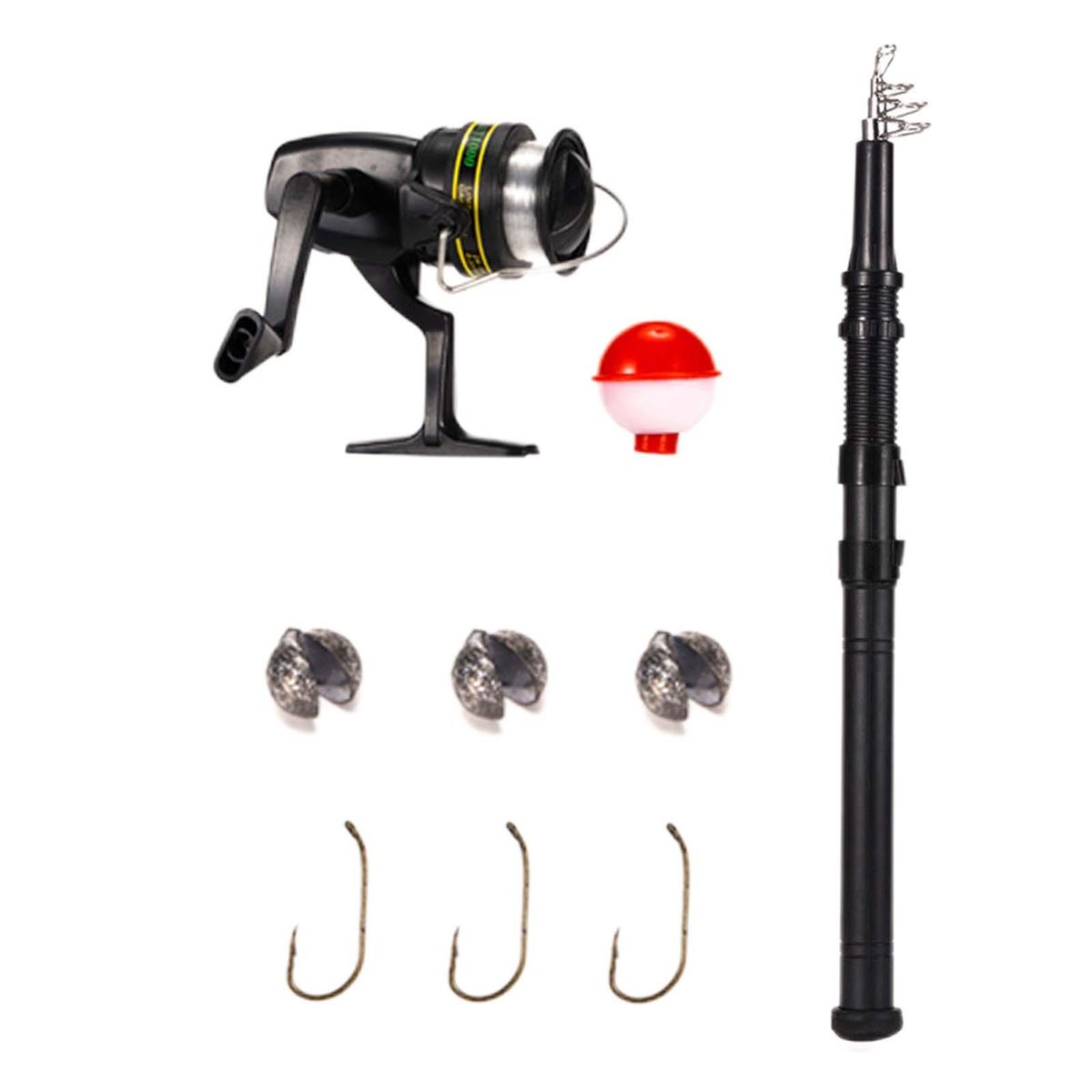 Telescopic Reel And Fishing Rod Combo And Line Sea For