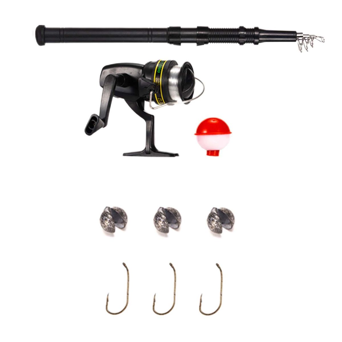 Telescopic Reel And Fishing Rod Combo And Line Sea For
