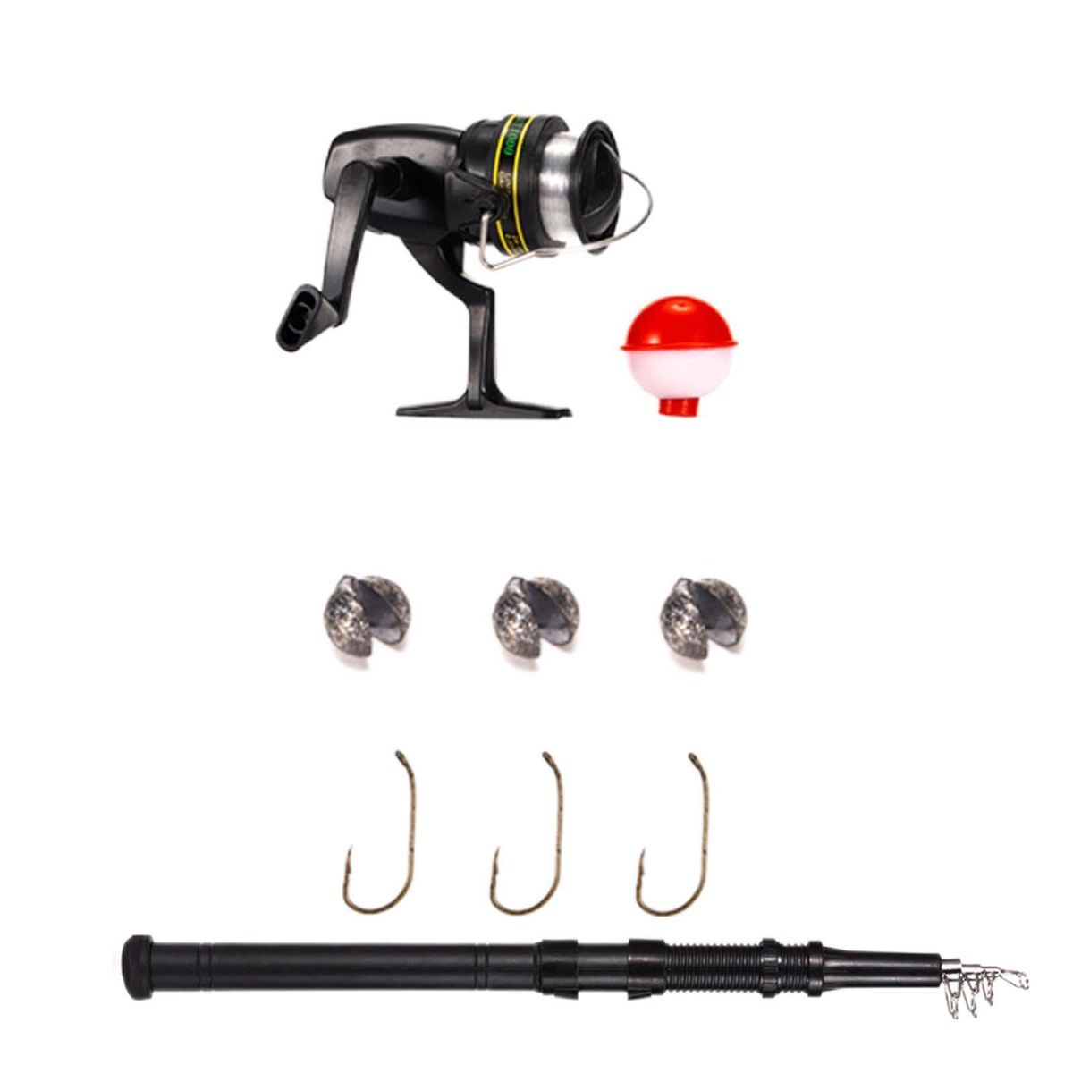 Telescopic Reel And Fishing Rod Combo And Line Sea For
