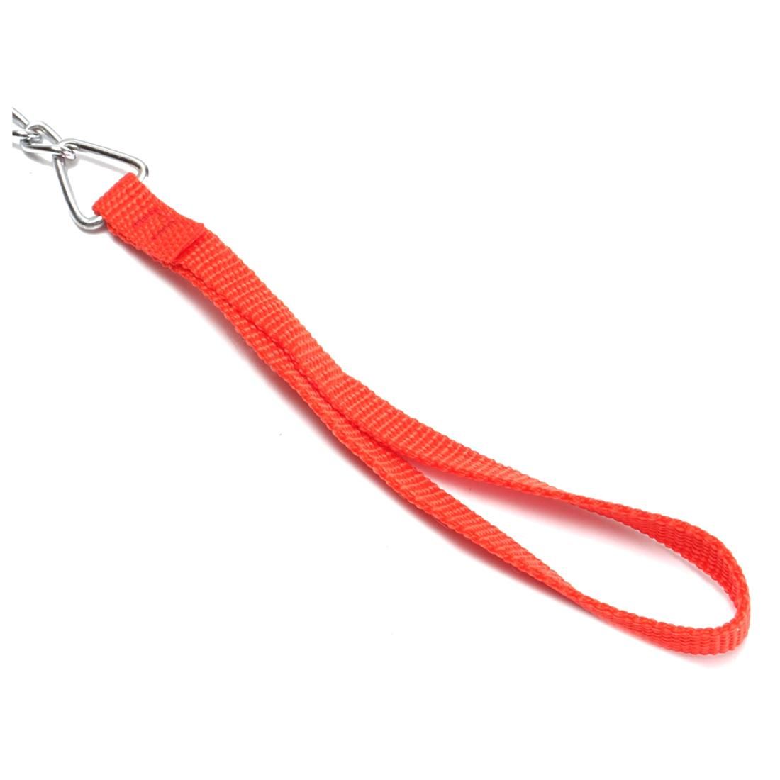 1.6m Heavy Duty Metal Chain Dog Puppy Walking Lead Clip Red