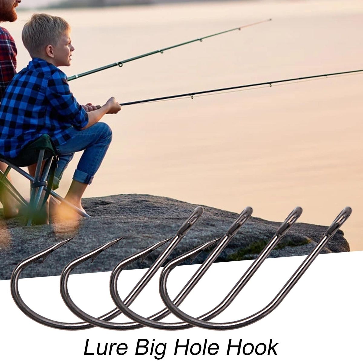 50Pcs Barbed Fishhooks Fishing Hooks Accessory