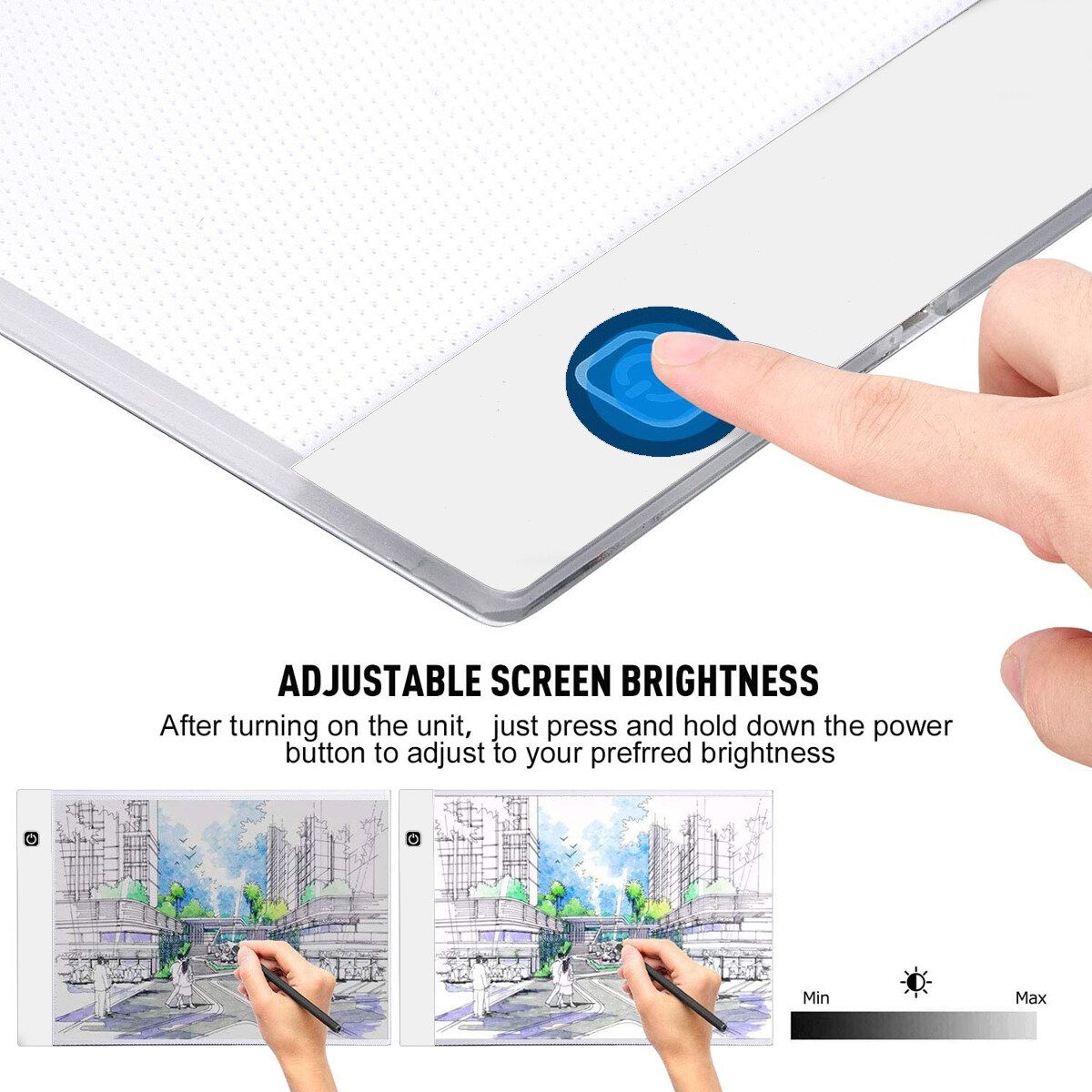 A4 LED Art Copy Tracing Artist Tattoo Box Design Stencil Board Drawing Table Pad