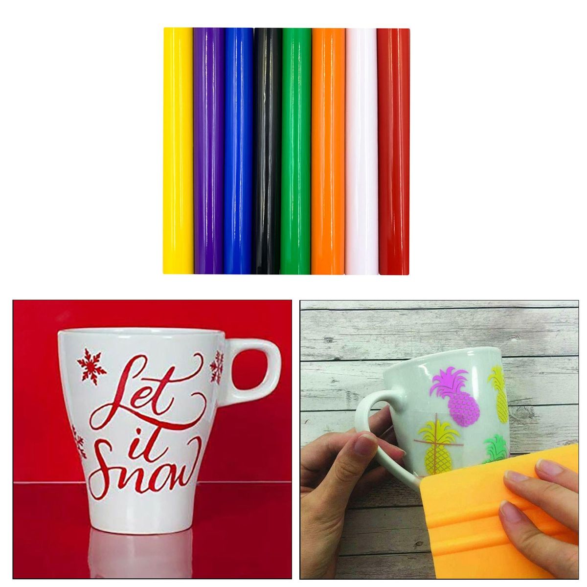 PVC Vinyl Adhesive Transfer  Layer Craft Use With 30x50cm