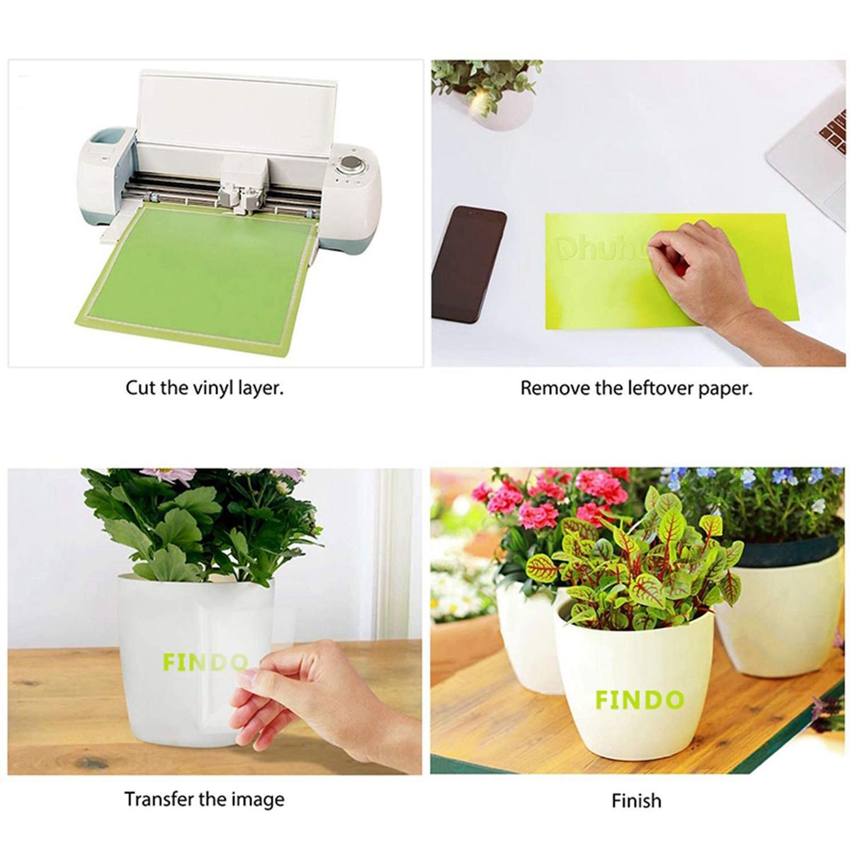 PVC Vinyl Adhesive Transfer  Layer Craft Use With 30x50cm