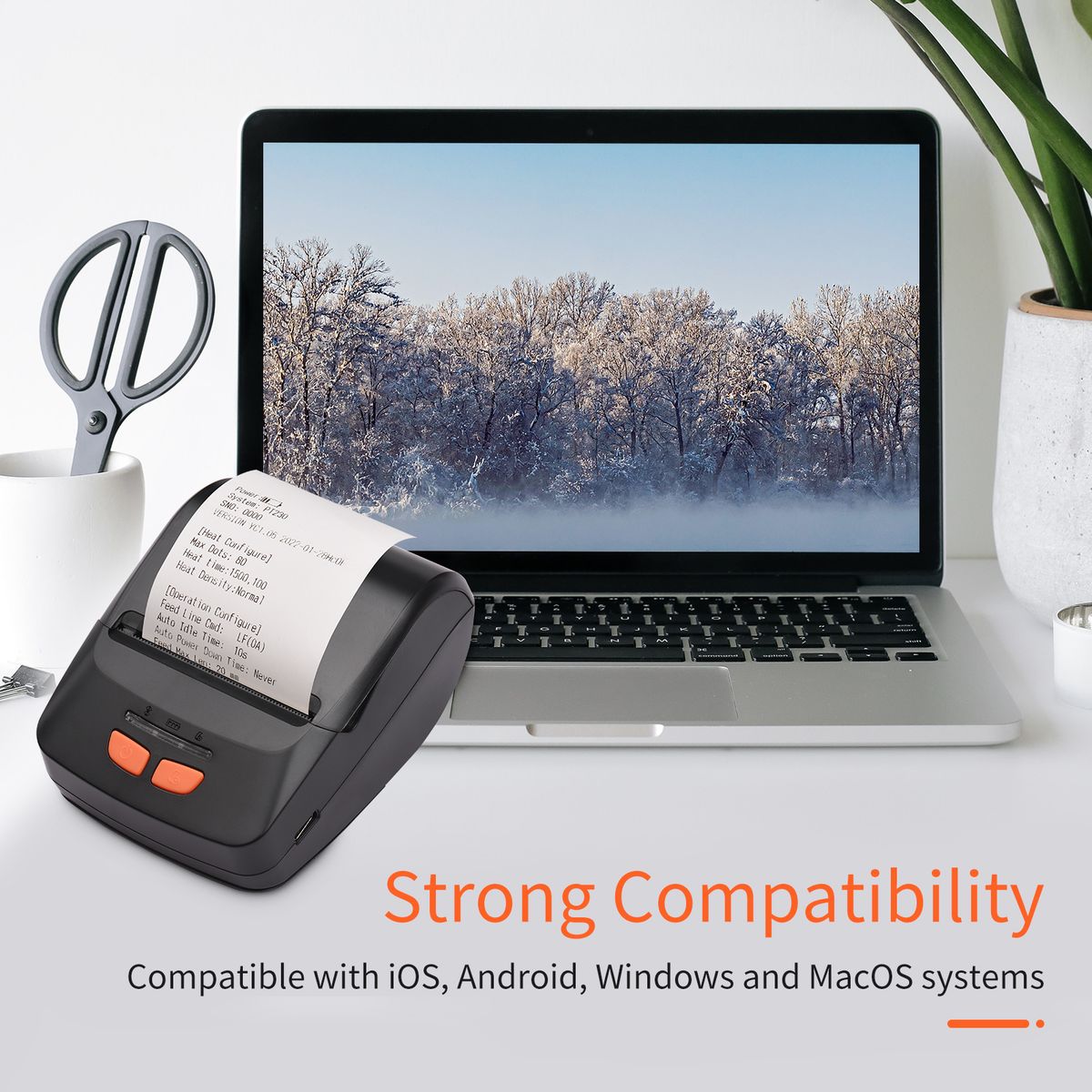 Receipt Printer Portable 58mm Mobile Thermal