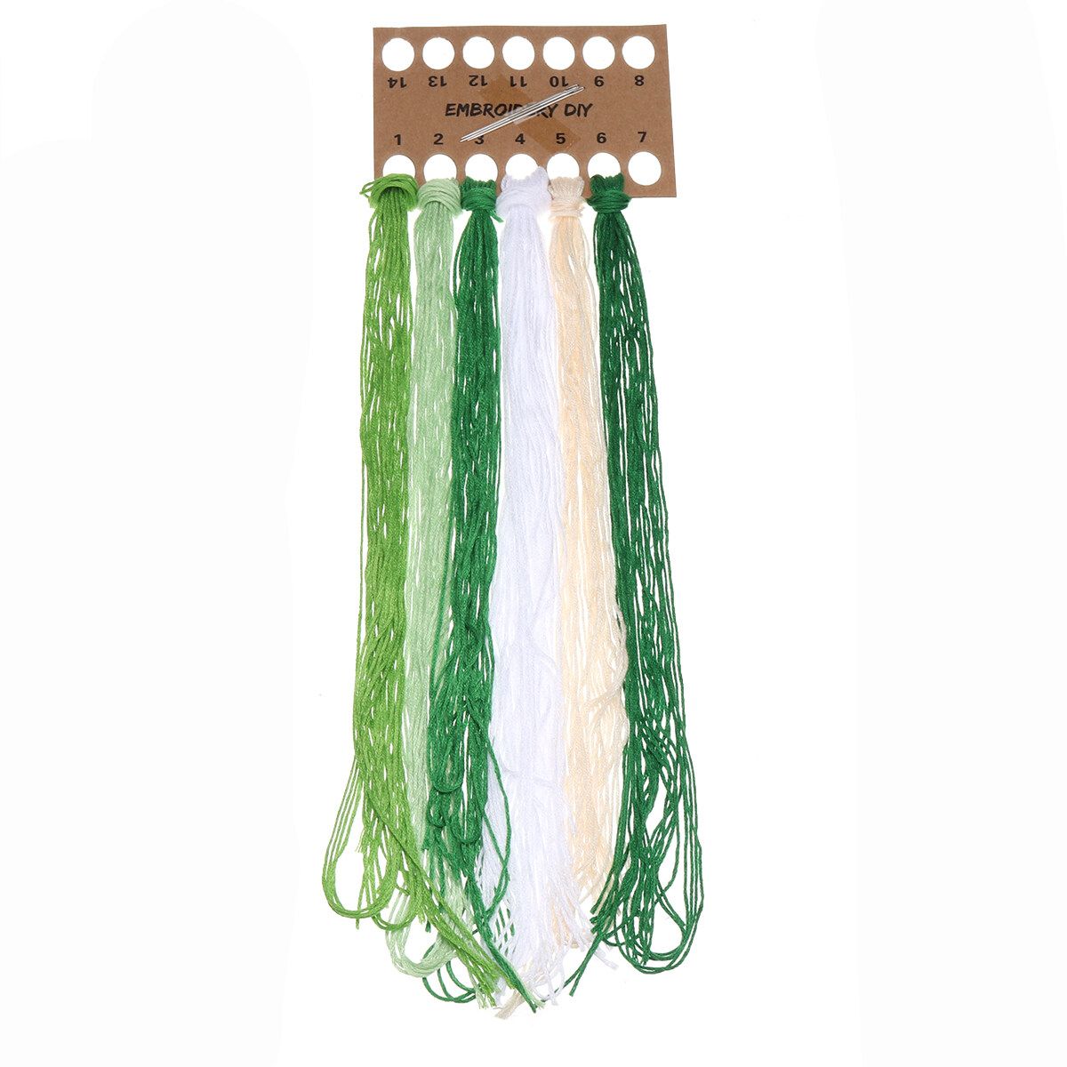 DIY Embroidery Starter Kit Plant Pattern Cross Stitch Needlework Without Hoop Pattern 1