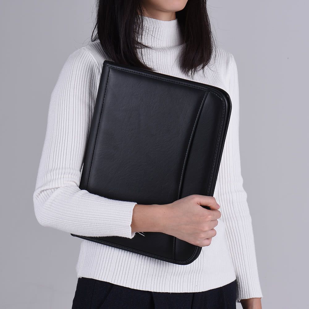 Multifunctional Professional Business Zippered Portfolio