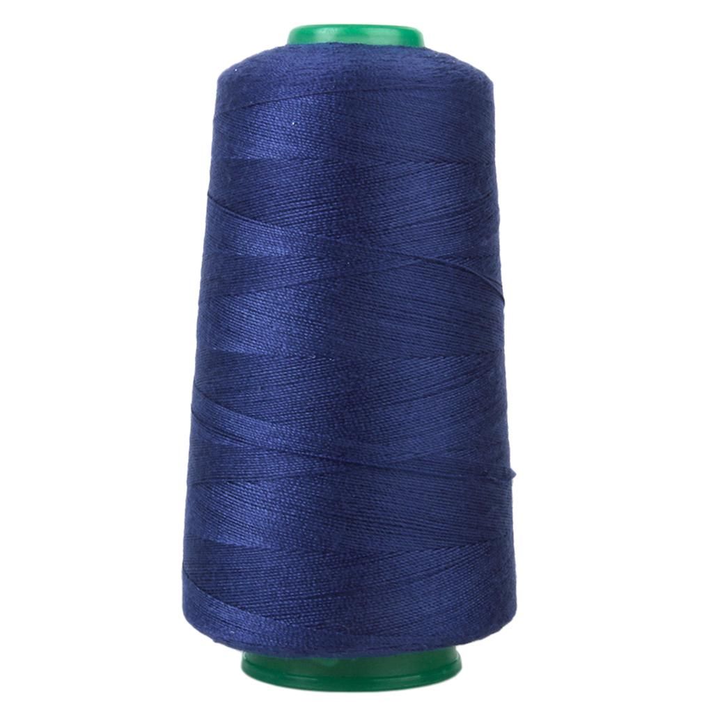 Heavy Duty Polyester Bonded Threads For Upholstery, Leather Mavy Blue