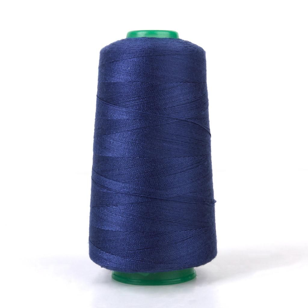 Heavy Duty Polyester Bonded Threads For Upholstery, Leather Mavy Blue